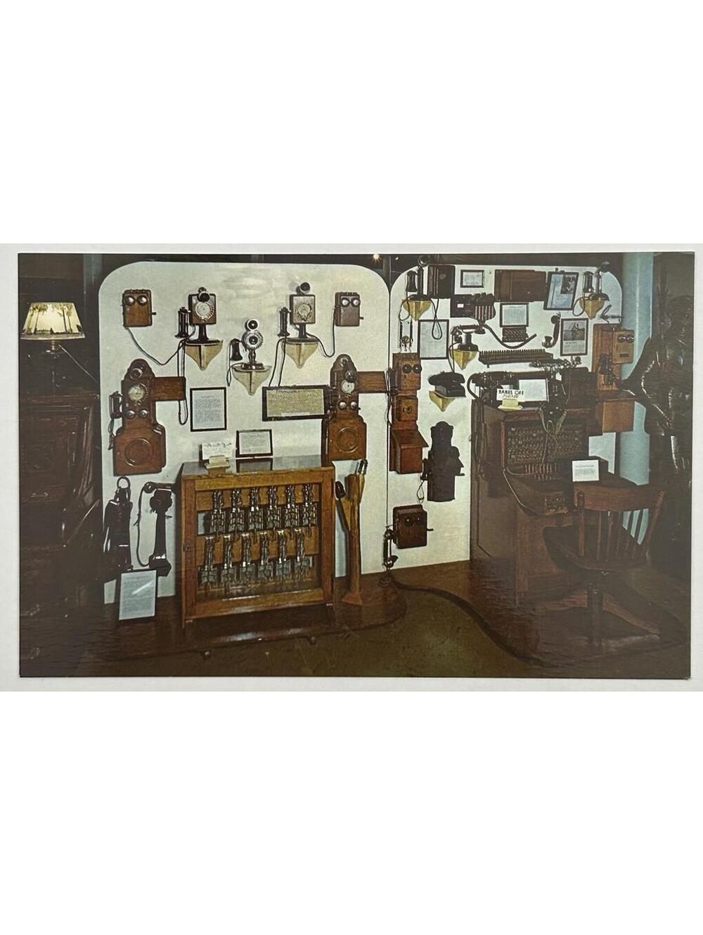 Vintage Postcard Pioneer Village Minden NE Telephones Switchboards 9C-K2085  E-8